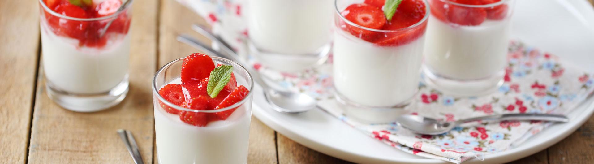 Panna Cotta vanille fraise