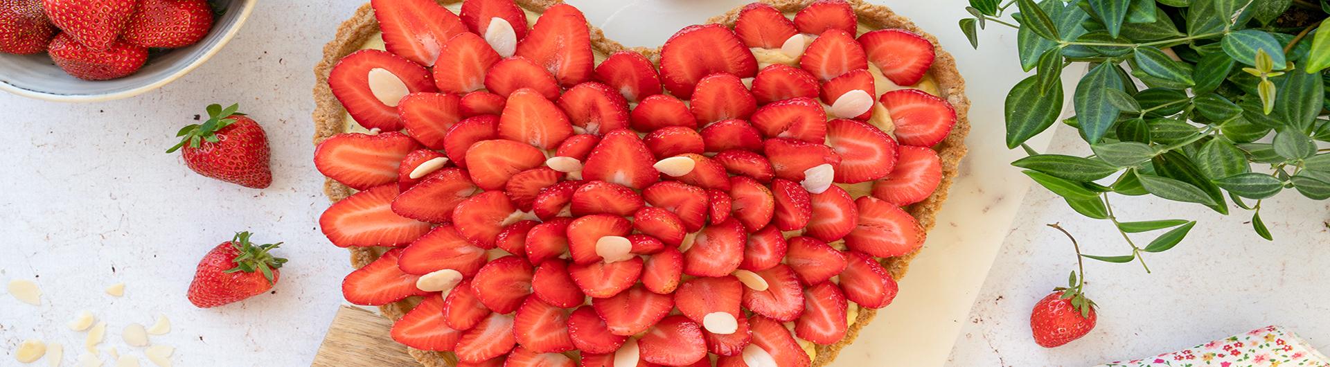 Tarte aux fraises au Beurre Moulé Demi-Sel